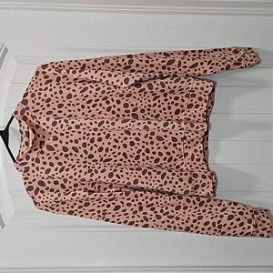 Sundry Animal Print Sweatshirt Top